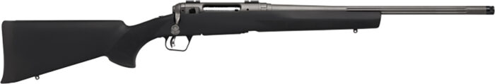 Savage Arms 58278 110 Trail Hunter Lite Full Size 7mm PRC 2+1 20" " Fluted/Threaded Barrel, Drilled & Tapped Steel Receiver, Black Fixed Synthetic Stock
