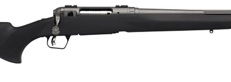 Savage Arms 58280 110 Trail Hunter Lite Full Size 450 Bushmaster 3+1 20" Fluted/Threaded Barrel, Drilled & Tapped Steel Receiver, Black Fixed Synthetic Stock