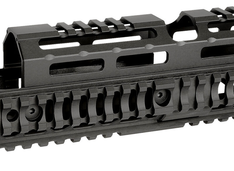 Midwest Industries MIAKALPHAQR10  AK Alpha Black 6061 Aluminum AK-47/AK-74 10.0" Long