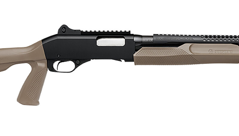 Stevens 19468 320 Security 12 Gauge Pump 5+1 18.50" Matte Black Heat Shield Barrel, Picatinny Rail Receiver, Bottom Picatinny Rail, Tactical w/Pistol Grip Flat Dark Earth Synthetic Stock, Ambidextrous