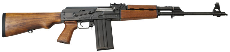 Zastava Arms Usa ZR77308W PAP M77  308 Win/7.62x51mm 20+1 19.70" Black Threaded Barrel, 1.5mm Bulged Trunnion Receiver,  Battleworn Beechwood Stock & Grip