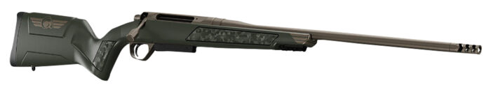 Christensen Arms 8011500200 Evoke  Full Size 6.5 Creedmoor 4+1 20" Burnt Bronze Cerakote #4 Contour Threaded Barrel, Gray w/Bronze Logo Hybrid Hunter w/Picatinny Rail Synthetic Stock