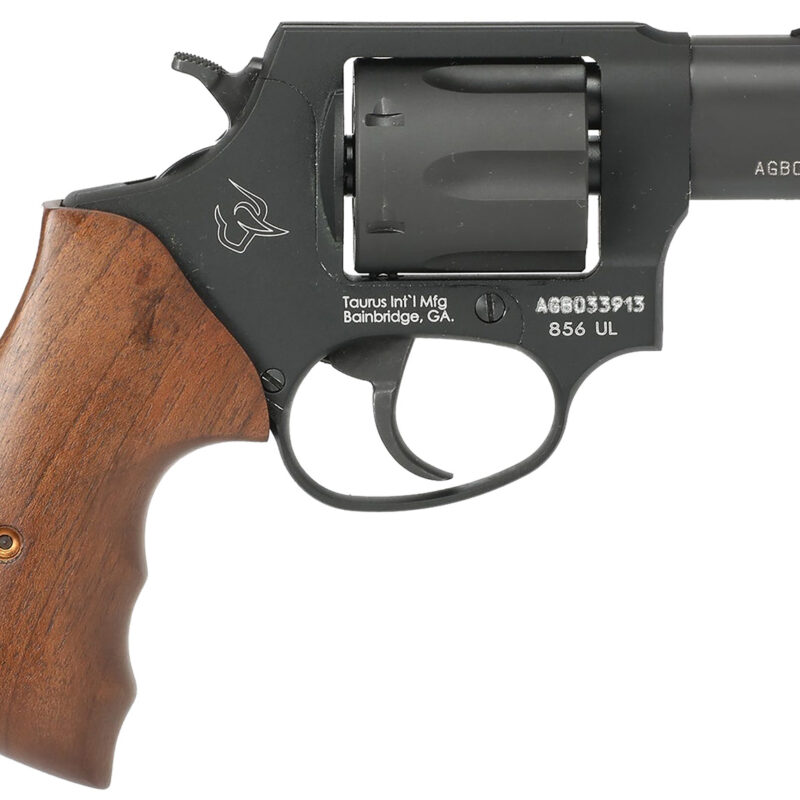 Taurus 285621ULTW 856 Ultra-Lite Small Frame 38 Special +P 6rd 2" Matte Black Carbon Steel Barrel & Cylinder, Matte Black Anodized Aluminum Frame, Walnut Grip