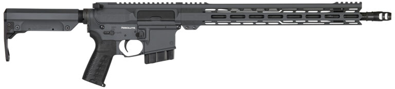 CMMG 28A670CSG Resolute MK4 22 ARC Black Nitride Threaded Barrel, Sniper Gray Cerakote Picatinny Rail Aluminum Receiver, M-LOK Handguard, Black Synthetic CMMG 6 Position RipStock, Black Polymer Grip
