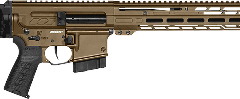 CMMG 28A490FMB Dissent MK4 22 ARC 10+1 16.10"  Midnight Bronze Cerakote Picatinny Rail Aluminum Receiver, M-LOK Handguard, Black CMMG Dissent Side Folding Stock, Zeroed Drop-In Single Stage Trigger