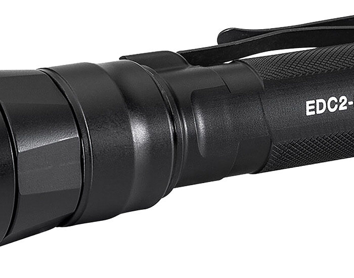 SureFire EDC2DFTBK  Everyday Carry Series Black Anodized 25/600/700 Lumens  White LED