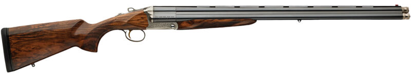 Chiappa Firearms 930.354 CD Triple Crown Empire Grade Full Size 20/28 Gauge Break Open 3+1 26" Blued Chrome Lined Vent Rib Barrel, Silver Engraved Steel Receiver, Fixed Oiled Walnut Stock
