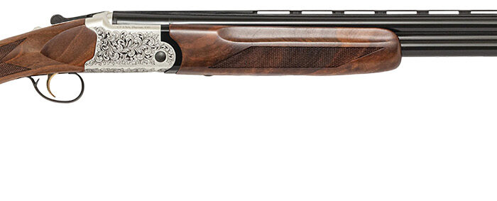 Chiappa Firearms 930.378 202AE  12 Gauge Break Open 3" 2 28" Black Chrome Lined Vent Rib Barrel, Nickel-Plated Engraved Aluminum Receiver, Fixed Walnut Stock