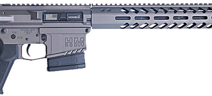 HM Defense HM1065 Avenger  6.5 Creedmoor 10+1 20" Black Cerakote Match Grade Barrel, Tungsten Gray Cerakote 14" Picatinny Rail Aluminum Receiver, Black Synthetic Mil-Spec HM Stock, Black Polymer Grip