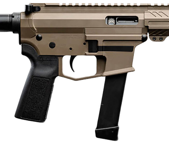 Angstadt Arms AAUDP09PF6 UDP-9  9mm Luger 15+1 6" Black Melonite Threaded Barrel, 5.50" Free Float M-LOK Handguards, Flat Dark Earth Cerakote Aluminum Picatinny Rail Receiver, Black B5 Grips