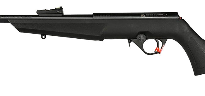 Rossi RB22L1611EN01 RB22 US Flag Compact 22 LR 10+1 16.50" Matte Black Threaded Barrel, Black Aluminum Receiver, Black w/US Flag Synthetic Fixed Stock