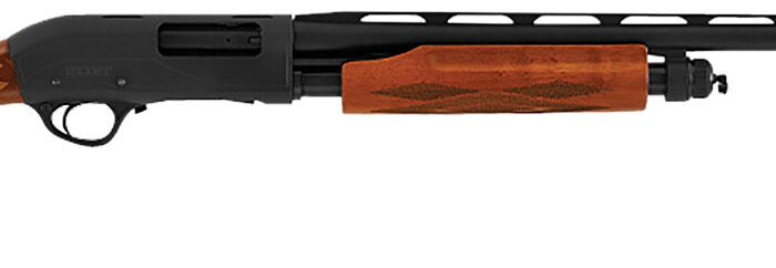Hatsan USA HEWS122805W2 Escort WS  Full Size 12 Gauge Pump 3" 4+1 28" Black Chrome Vent Rib Barrel, Black Anodized Grooved Aluminum Receiver, Adjustable Turkish Walnut Stock