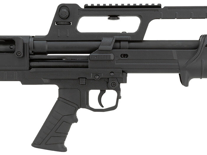 Escort HEBP20180001  BullTac 20 Gauge Pump 3" 5+1 18" Black Steel Barrel, Black Picatinny Rail Aluminum/Polymer Receiver, Bullpup w/Pistol Grip Synthetic Stock