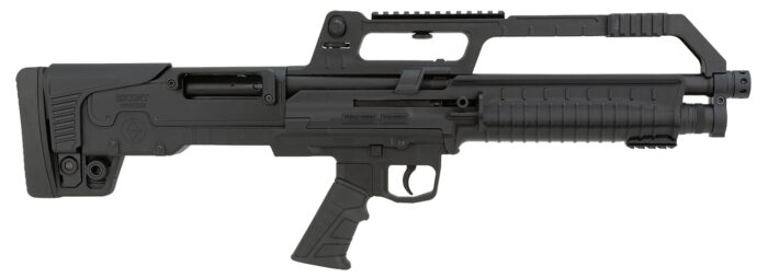 Escort HEBA20180001  BullTac 20 Gauge Semi-Auto 3" 5+1 18" Black Steel Barrel, Black Picatinny Rail Aluminum/Polymer Receiver, Bullpup w/Pistol Grip Synthetic Stock