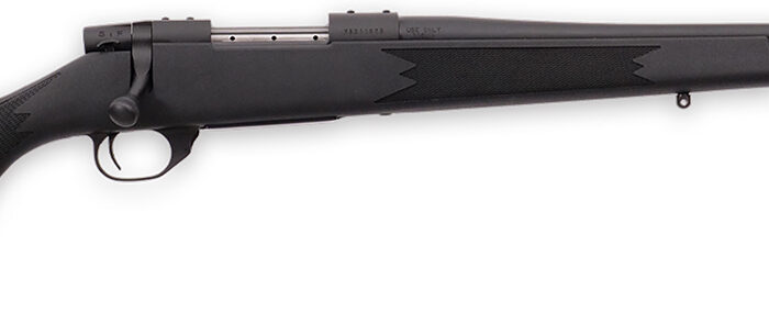 Weatherby VYT222RR0T Vanguard Synthetic Compact 22-250 Rem 5+1 20" Matte Blued #1 Threaded Barrel, Matte Blued Drilled & Tapped Steel Receiver, Black Adjustable Synthetic Stock