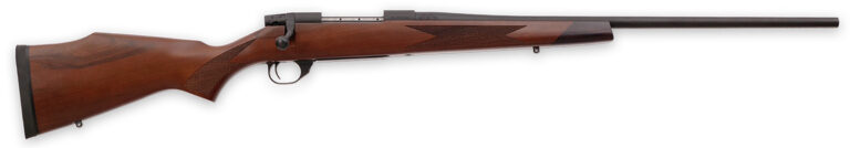 Weatherby VDT243NR2T Vanguard Sporter Full Size 243 Win 5+1 22" Bead Blasted Blued #2 Threaded Barrel, Matte Blued Drilled & Tapped Steel Receiver, Grade A Walnut Monte Carlo Stock