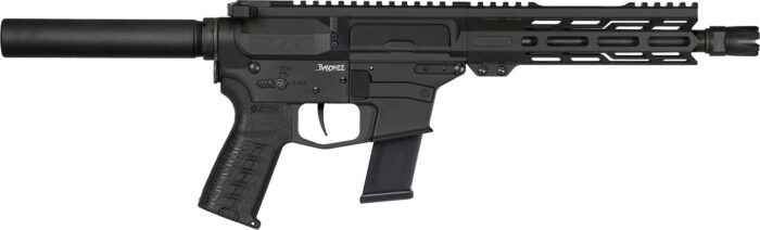 CMMG 45A790FAB Banshee MKG 45 ACP 13+1 8" Black Nitride Medium Taper Threaded Barrel, EML 7" M-LOK Handguards, Black Armor Cerakote Aluminum Picatinny Rail Receiver, Pistol Tube, CMMG Zeroed Grips