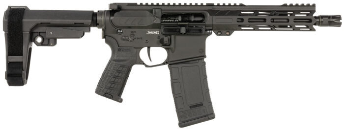 CMMG 30AF20AAB Banshee MK4 300 Blackout 30+1 8" Black Nitride Medium Taper Threaded Barrel, EML 7" M-LOK Handguards, Black Armor Cerakote Aluminum Picatinny Rail Receiver, CMMG Zeroed Grips