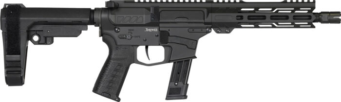 CMMG 92A0B0FAB Banshee MK17 9mm Luger 21+1 8" Black Nitride Medium Taper Threaded Barrel, EML 7" M-LOK Handguards, Black Armor Cerakote Aluminum Picatinny Rail Receiver, CMMG Zeroed Grips