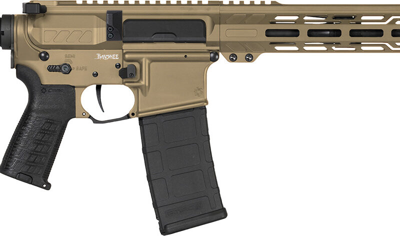 CMMG 30AB20FCT Banshee MK4 300 Blackout 30+1 12.50" Black Nitride Medium Taper Threaded Barrel, EML 7" M-LOK Handguards, Coyote Tan Cerakote Aluminum Picatinny Rail Receiver, CMMG Zeroed Grips