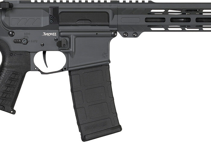 CMMG 30AB20FSG Banshee MK4 300 Blackout 30+1 12.50" Black Nitride Medium Taper Threaded Barrel, EML 7" M-LOK Handguards, Sniper Gray Cerakote Aluminum Picatinny Rail Receiver, CMMG Zeroed Grips