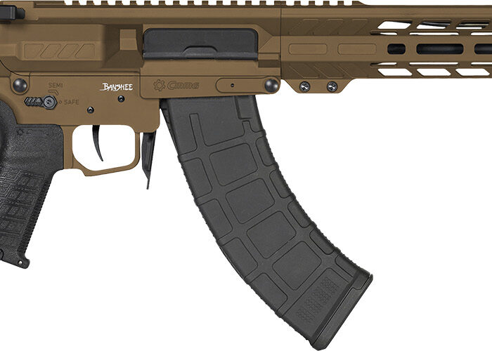 CMMG 76AB60AMB Banshee MK47 7.62x39mm 30+1 12.50" Black Nitride Medium Taper Threaded Barrel, EML 11" M-LOK Handguards, Midnight Bronze Cerakote Aluminum Picatinny Rail Receiver, CMMG Zeroed Grips