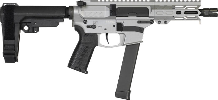 CMMG 99A890FTI Banshee MKGS 9mm Luger 33+1 5" Black Nitride Medium Taper Threaded Barrel, EML 4" M-LOK Handguards, Titanium Cerakote Aluminum Picatinny Rail Receiver, CMMG Zeroed Grips