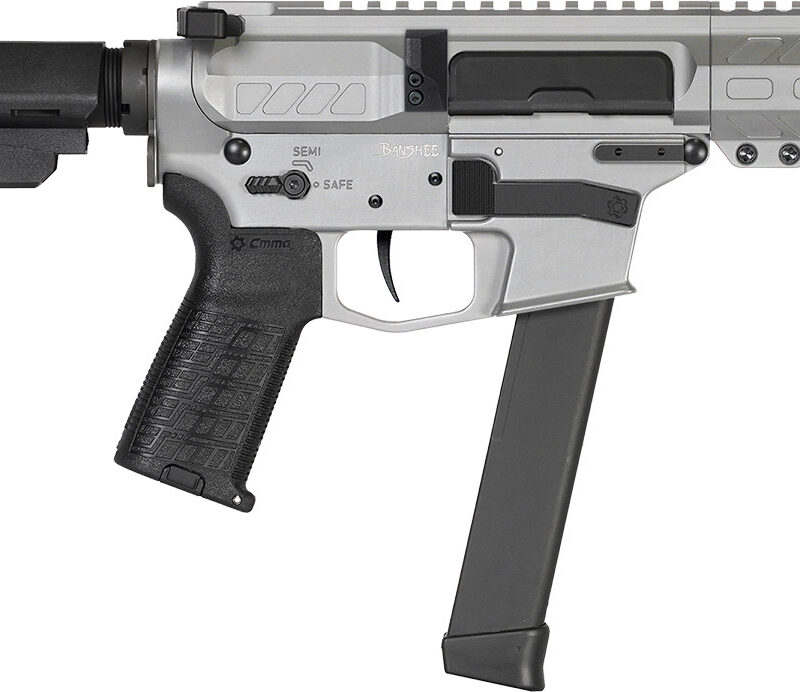 CMMG 99A890FTI Banshee MKGS 9mm Luger 33+1 5" Black Nitride Medium Taper Threaded Barrel, EML 4" M-LOK Handguards, Titanium Cerakote Aluminum Picatinny Rail Receiver, CMMG Zeroed Grips
