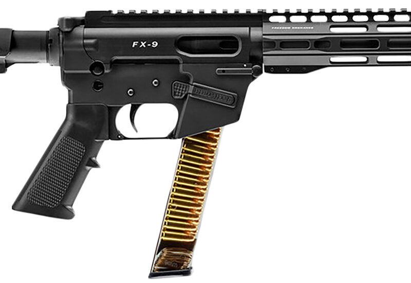 FREEDOM ORDNANCE FX9P10S FX-9  9mm Luger 31+1 10" Black Nitride Steel Barrel, M-LOK Handguards, Black Anodized Aluminum Picatinny Rail Receiver, Black SBA3 Brace, AR15 Grips, Right Hand