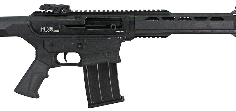 Iver Johnson Arms STRYKER1 Stryker 1 12 Gauge Semi-Auto 5+1 20" Black Steel Barrel, Black Picatinny Rail Receiver, Adj Cheekrest Black Synthetic Stock