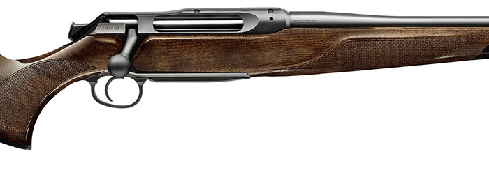 Sauer 80117098 505 Lux Full Size 7mm Rem Mag 2+1 24" Matte Blued Threaded Barrel, Matte Blued Saddle Mount Steel Receiver, Grade 5 Wood Fixed Stock