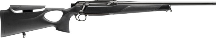 Sauer 80117650 505 Synchro XT Full Size 30-06 Springfield 3+1 22" Titanium Gray Threaded Barrel, Saddle Mount Steel Receiver, Black Thumbhole w/Adj Comb Synthetic Stock