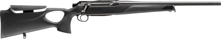 Sauer 80117651 505 Synchro XT Full Size 270 Win Mag 3+1 22" Titanium Gray Threaded Barrel, Saddle Mount Steel Receiver, Black Thumbhole w/Adj Comb Synthetic Stock