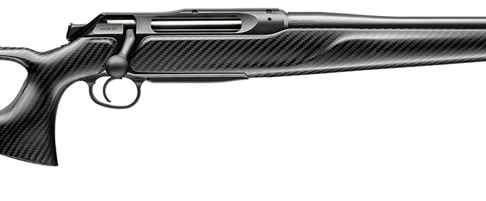 Sauer 80117133 505 Synchro XTC Full Size 300 Win Mag 2+1 22" Matte Blued Threaded Barrel, Matte Blued Saddle Mount Steel Receiver, Black Thumbhole w/Adj Comb Carbon Fiber Stock