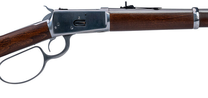 Heritage Mfg H92044189 92 Ranch Hand 44 Mag 8rd 18" Stainless Polished  Barrel, Stainless Polished Receiver, Fixed Hardwood Stock