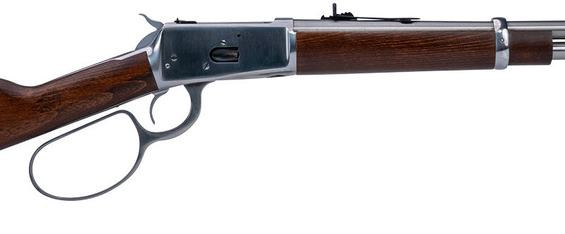 Heritage Mfg H92044189 92 Ranch Hand 44 Mag 8rd 18" Stainless Polished  Barrel, Stainless Polished Receiver, Fixed Hardwood Stock