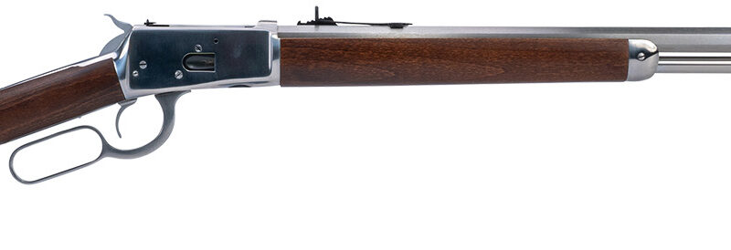 Heritage Mfg H9204424F9 92 Ranch Hand 44 Mag 12rd 24" Stainless Polished Octagon Barrel, Polished Stainless Steel Receiver, Fixed Hardwood Stock