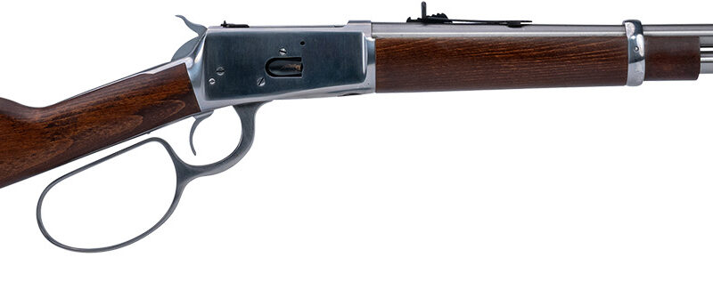 Heritage Mfg H92045189 92 Ranch Hand 45 Colt (Long Colt) 8rd 18" Stainless Polished  Barrel, Stainless Polished Receiver, Fixed Hardwood Stock