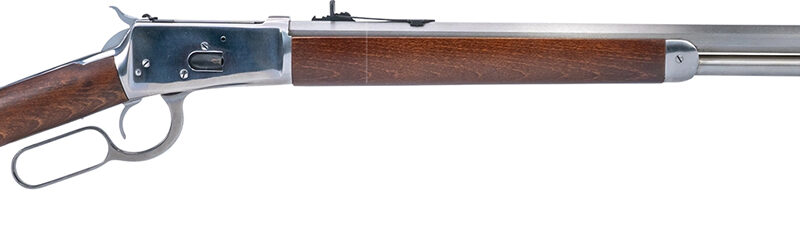 Heritage Mfg H9204524F9 92 Ranch Hand 45 Colt (Long Colt) 12rd 24" Stainless Polished Octagon Barrel, Polished Stainless Steel Receiver, Fixed Hardwood Stock