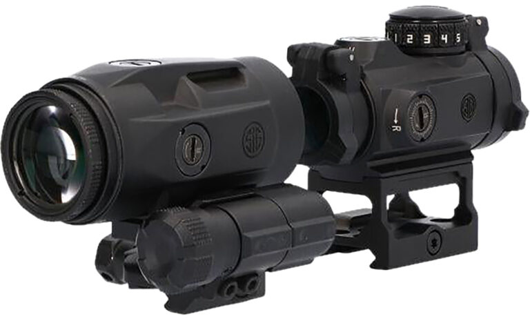 Sig Sauer Electro-Optics SORJMSR101 Romeo-MSR Gen II w/Juliet3 Black 1x/3x 20mm/22mm 2 MOA Red Dot Juliet 3 Micro Magnifier