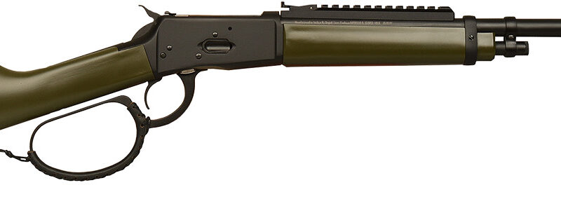 Gforce Arms GFLVR44OD Saddlehorn  44 Mag 10+1 16.50" Black Steel Barrel, Black Picatinny Rail Aluminum Receiver, Fixed Green Synthetic Stock