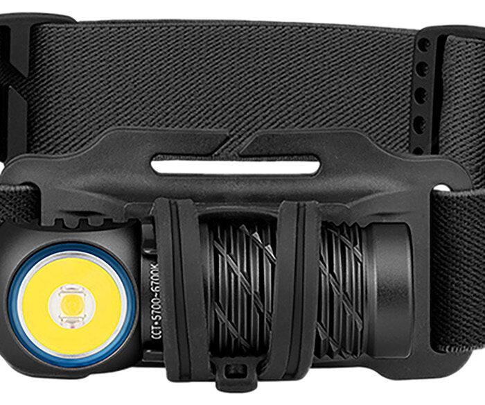 Olightstore Usa Inc PERUN2MINIBKCW Perun 2 Mini  Black Anodized 2/15/40/60/250/1,100 Lumens White/Red LED