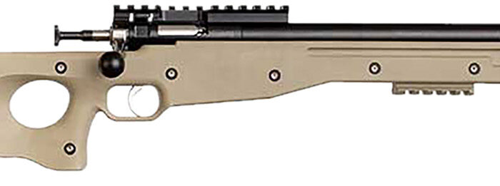 Crickett KSA2150 Precision  Full Size 22 LR Single Shot 16.10" Blued Threaded Bull Barrel, Blued Crickettinny Rail Steel Receiver, Flat Dark Earth Synthetic Adj LOP Stock
