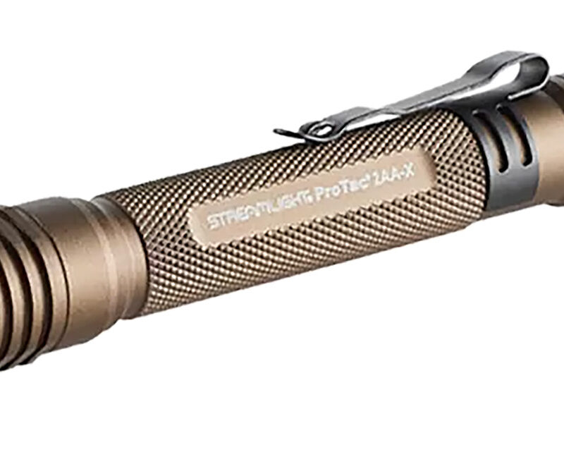Streamlight 88137 ProTac 2AA-X USB Flashlight  Coyote 40/550 Lumens White  LED