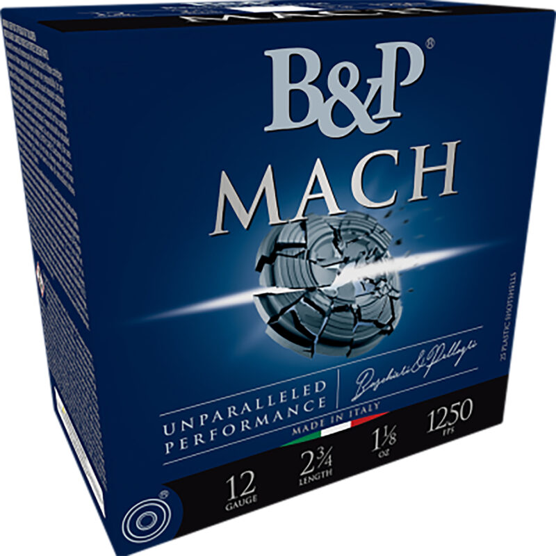 B&p Ammunition 12B18FH8 Mach  12Gauge 2.75" 1 1/8oz 8Shot 25 Per Box/10 Case