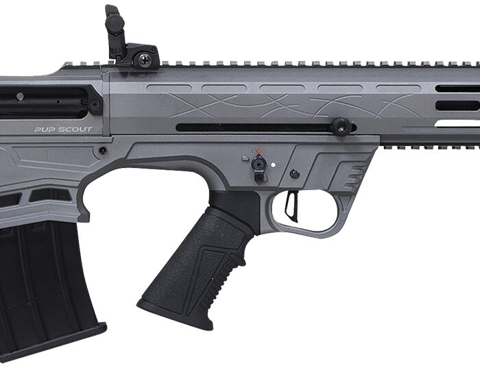 Citadel FRPS1218TG Pup Scout  12 Gauge Semi-Auto 3" 5+1 18.50" Gray Steel Barrel, Picatinny Rail Aluminum Receiver, Picatinny Handguards, Gray Adj Cheek Riser Synthetic Stock, Black Polymer Grip