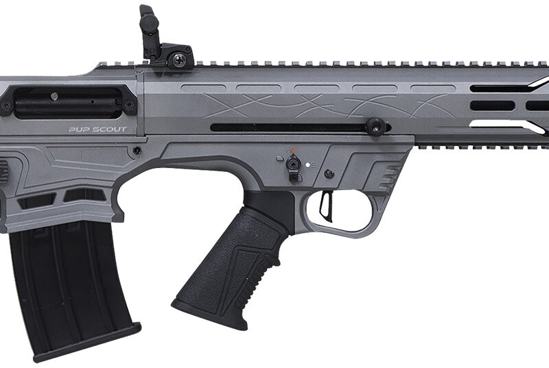 Citadel FRPS1218TG Pup Scout  12 Gauge Semi-Auto 3" 5+1 18.50" Gray Steel Barrel, Picatinny Rail Aluminum Receiver, Picatinny Handguards, Gray Adj Cheek Riser Synthetic Stock, Black Polymer Grip