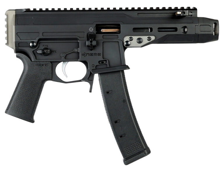 Nemo Arms MNG9MMC Mongoose  9mm Luger 35+1 5.80" Black Barrel & Receiver w/Picatinny Rail, Black Grip, Ambidextrous