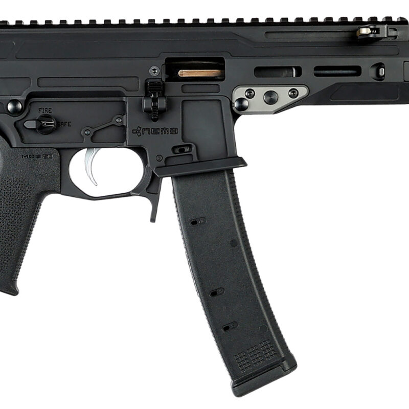 Nemo Arms MNG9MMC Mongoose  9mm Luger 35+1 5.80" Black Barrel & Receiver w/Picatinny Rail, Black Grip, Ambidextrous