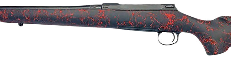 Sauer 80118091 100 Classic XT Sports South Exclusive Full Size 308 Win 5+1 22" Matte Blued Steel Barrel & Drilled & Tapped Steel Receiver, Black/Red Webbing HS Precision Synthetic Stock
